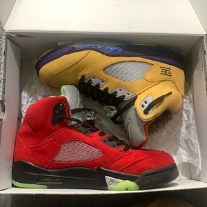 Jordan 5s in the “What The” color way
